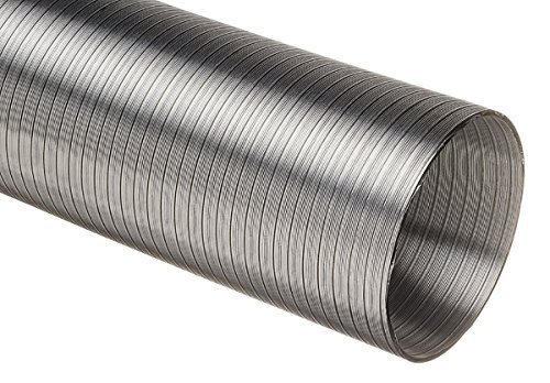 NaplesUK Aluminium Semi Rigid Flexible Duct Hose for 100mm Kitchen Cooker Hood Ducting 3.0 Metre Length 102mm Diameter