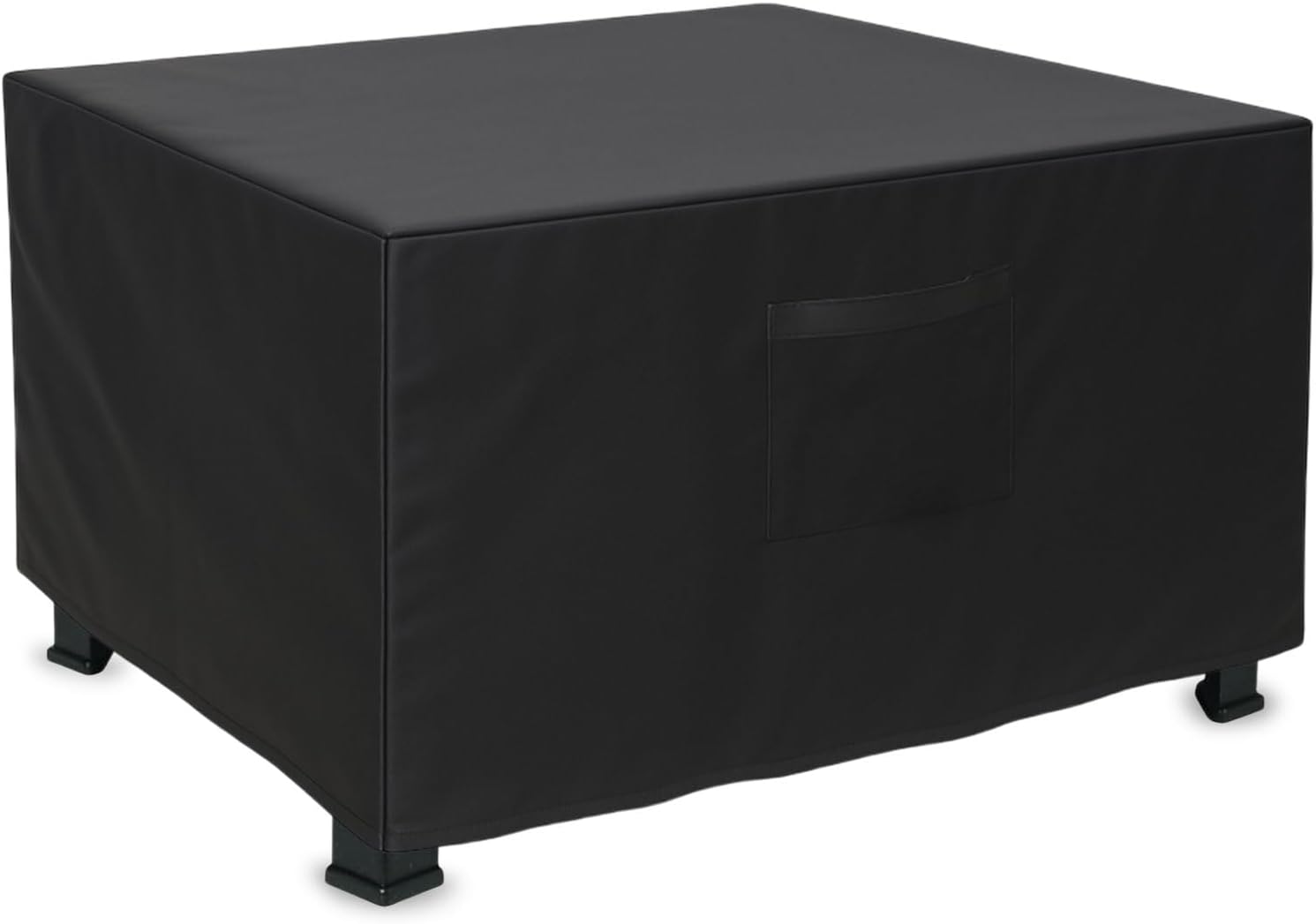 44 Inch Fire Pit Cover Square, outdoor fireplace cover with Air Vent and Drawstring, Strong Tear Resistant & Waterproof Fit for 41-44 Fire Pit / Table