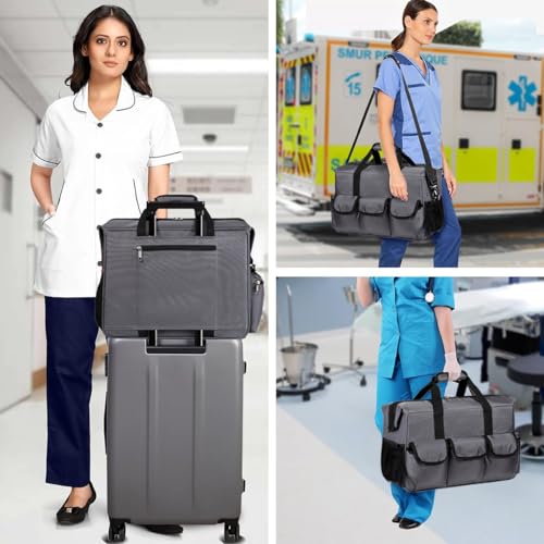 Image of Nurse Doctor Duffle Bag Medical Nursing College School Student Essentials Supplies Home Health Nurse Clinical Duffel Bag Work Nursing Cna Accessories Gift for New Er Lpn Rn Professional Assistant