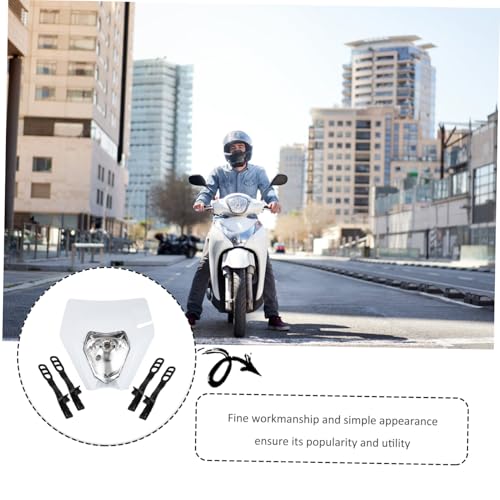 Faro LED delantero para motocicleta de diseño pequeño y plástico blanco duradero 4