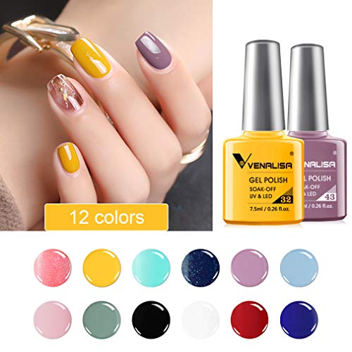 VENALISA Schwarze Gellack Nagellack Gel für UV Nagellampe Langlebige Maniküre Nagelgellack Soak Off Nail Gel Polish… – Bild 3