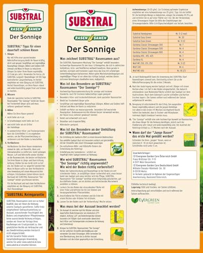 Substral Rasensamen Der Sonnige, Trockenrasen, Rasensamenmischung für sonnige und trockene Standorte, 2,25 kg