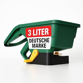 Onbest Handstreuer 3 L – Streugerät für Dünger, Saat & Winter | Kompakter Düngerstreuer mit innovativem Handgriff und flexibler Streubreite – für Aussaat, Garten und Winterdienst