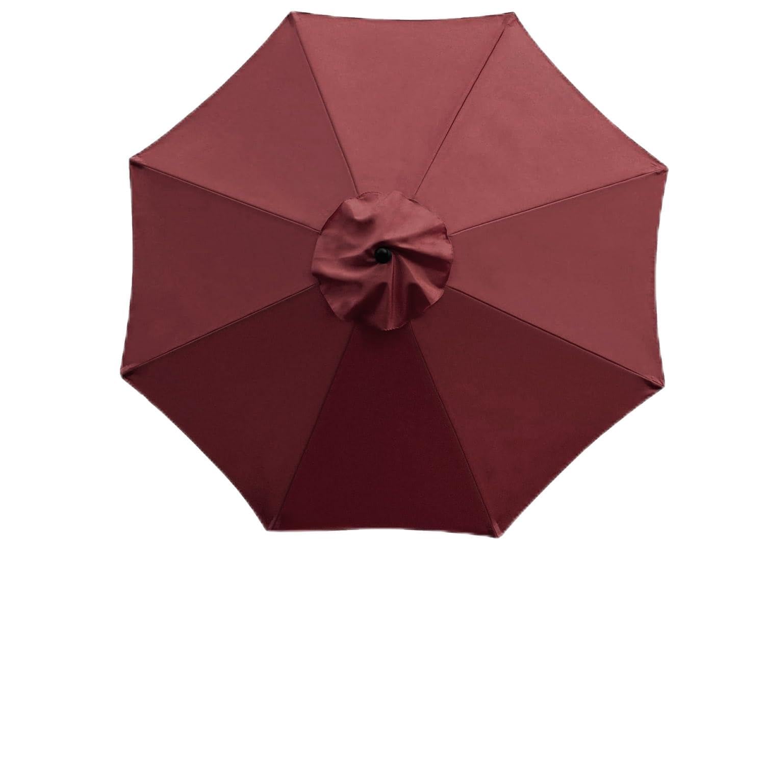 UYTOIZ 9ft/9.8ft Patio Parasol Canopy,Fade Resistant Beach Umbrella Replacement Cloth 8 Arms,Standard&Cantilever Polyester Fabric Replacement Umbrella Cover For Garden UV50+(Burgundy,3.0m/9.8ft)