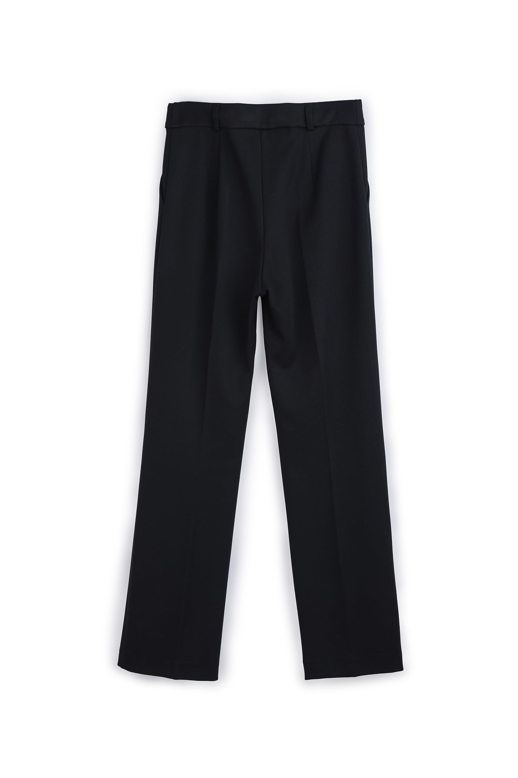Pantaloni Donna Eleganti Vita Alta, Pantaloni Sartoriali in Poliestere Made in Italy, Pantalone Donna Taglio Classico per Ufficio e Cerimonia