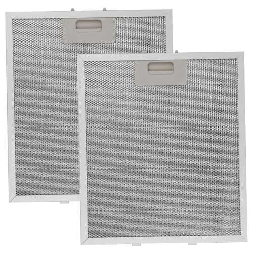 Filtros de repuesto para campana extractora de aluminio lavable de 260x230 mm (Paquete de 2)