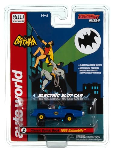 AW SC395 R1 Slot Car Classic Comic Book 1968 Batmobile Blue Hobby Exclusive
