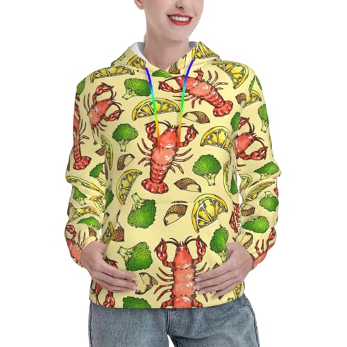 Sweat-shirts doux homard et citron femme pour vos journées cocooning et week-ends