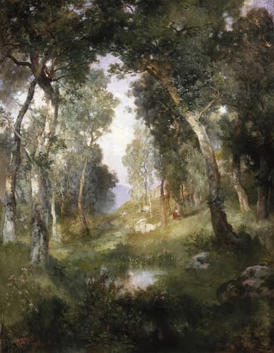 Tableau sur toile Forêt Santa Barbara par Moran décoration murale moderne 60x90cm