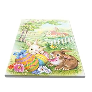 Ouqiuwa 16" X 12" Vintage Easter Bunnies Eggs Soft Canvas Wall Art Print Unframed Gallery Wrap Home Decor Pictures for Living Room Bedroom Ouqiuwa 16 X 12 Vintage Easter Bunnies Eggs Soft Canvas Wall Art Print Unframed Gallery Wrap Home Decor Pictures for Living Room Bedroom