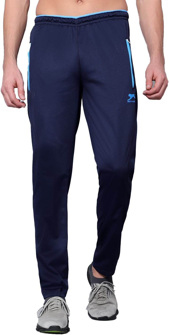 SHIV NARESHMen Track Pants, NAVY/CYAN, L