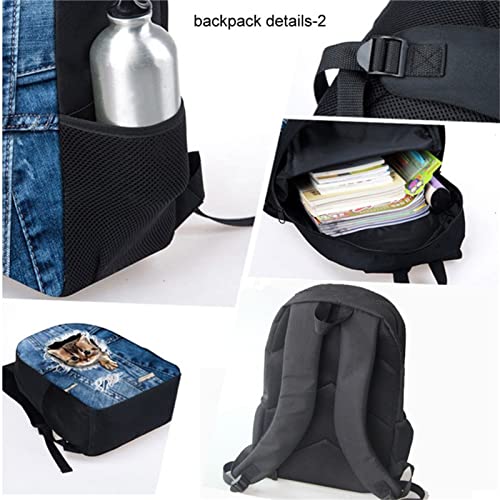 Dreaweet Beagle Print School Bags Set For Teen Girls Boys 3 Pcs Kawaii Kids’ Backpack Bookbag With Insulated Lunch Bag Pencil Case Outdoor Travel Rucksack #TOP5