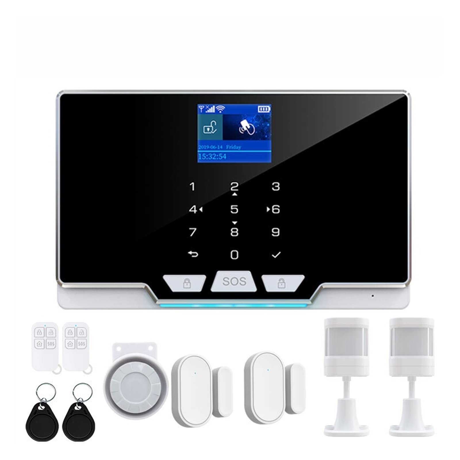 Sistema de Seguridad de Alarma G20 Tuya Wireless gsm IP Cámara Nueva APLICACIÓN DE Sensor DE Movimiento DE Puerta Control Smart Life WiFi Alarma DE Alma DE Seguridad(D)