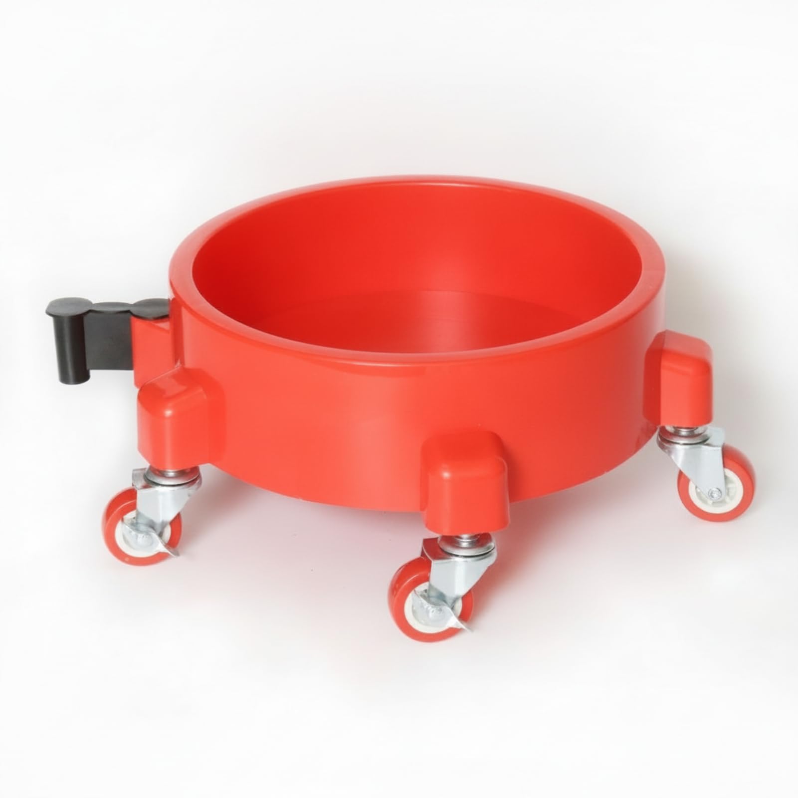 Sottovaso con Ruote Girevole Carrello Portavasi Robusto Portavaso con Ruote per Terrazzo, Casa, Rosso