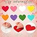 SEPGLITTER Valentine's Day Felt Hearts,300Pcs Felt Colorful Heart Shapes Decorative Confetti for Valentine's Day Crafts Wedding Ornaments