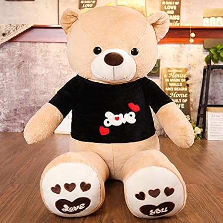 Amazon Bears Home ぬいぐるみ くま 抱き枕 可愛い ぬいぐるみ 熊 クマ コストコ 巨大 テディベア 抱き枕 クリスマス 誕生日 プレゼント 可愛い インテリア 撮影道具 添い寝 浅いブラウンb 160cm ぬいぐるみ おもちゃ