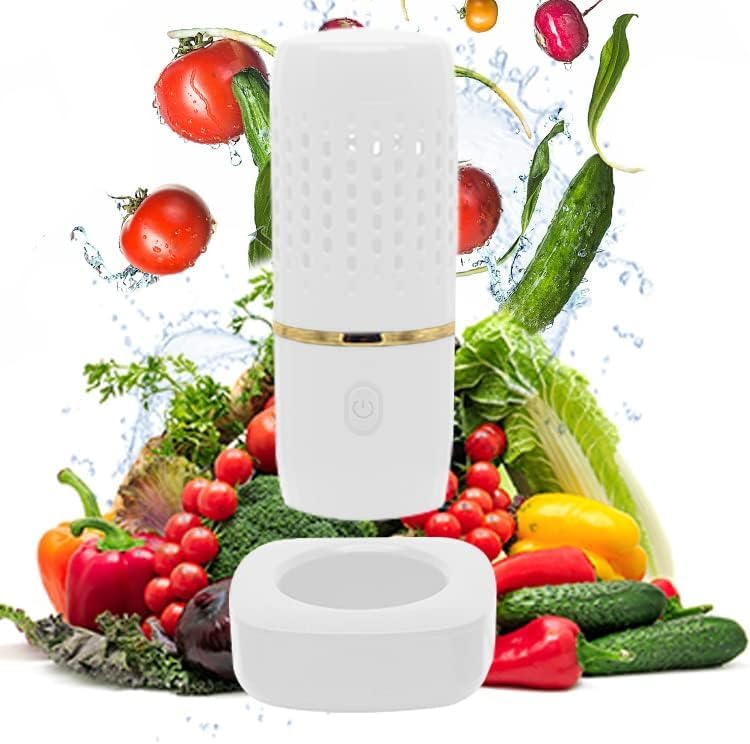 Image of Portable USB Fruit and Vegetable Cleaner,Fruit and Vegetable for Kitchenware,Meat,Dishes,Rice,Kitchen Tools (White)