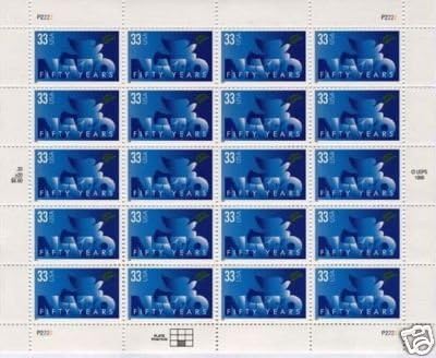 50 Years NATO (Sheet of 20) 33 Cent US Postage Stamps 1999 Scott 3354