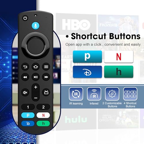 Controle remoto de substituição para Smart TV Stick (4K/4K Max/Lite), TV Cube (1ª/2ª/3ª geração) e c