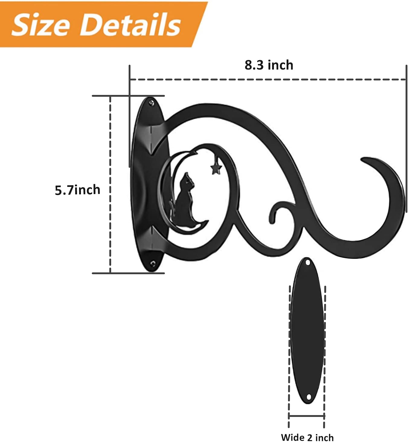 MOROBOR Metal Hanging Hook Plants Brackets - Image 3