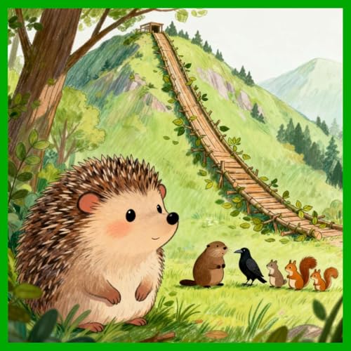 Rufus il riccio e lo scivolo della montagna