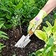 Blumenkelle, Mini-Pflanzkelle mit Messtiefenmarkierung, Handschaufel aus Edelstahl zum Pflanzen und Umtopfen, Holzgriff-Neue Kleine Gartenkelle