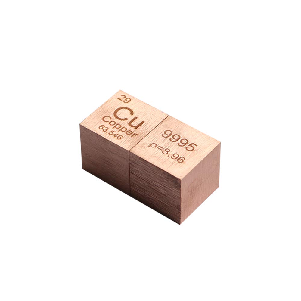 10 mm Cube de densité métallique de Métal de Cubes d'élément: Niobium, Nickel, Cuivre, Titane et Tungstène de Métal EUR€3200