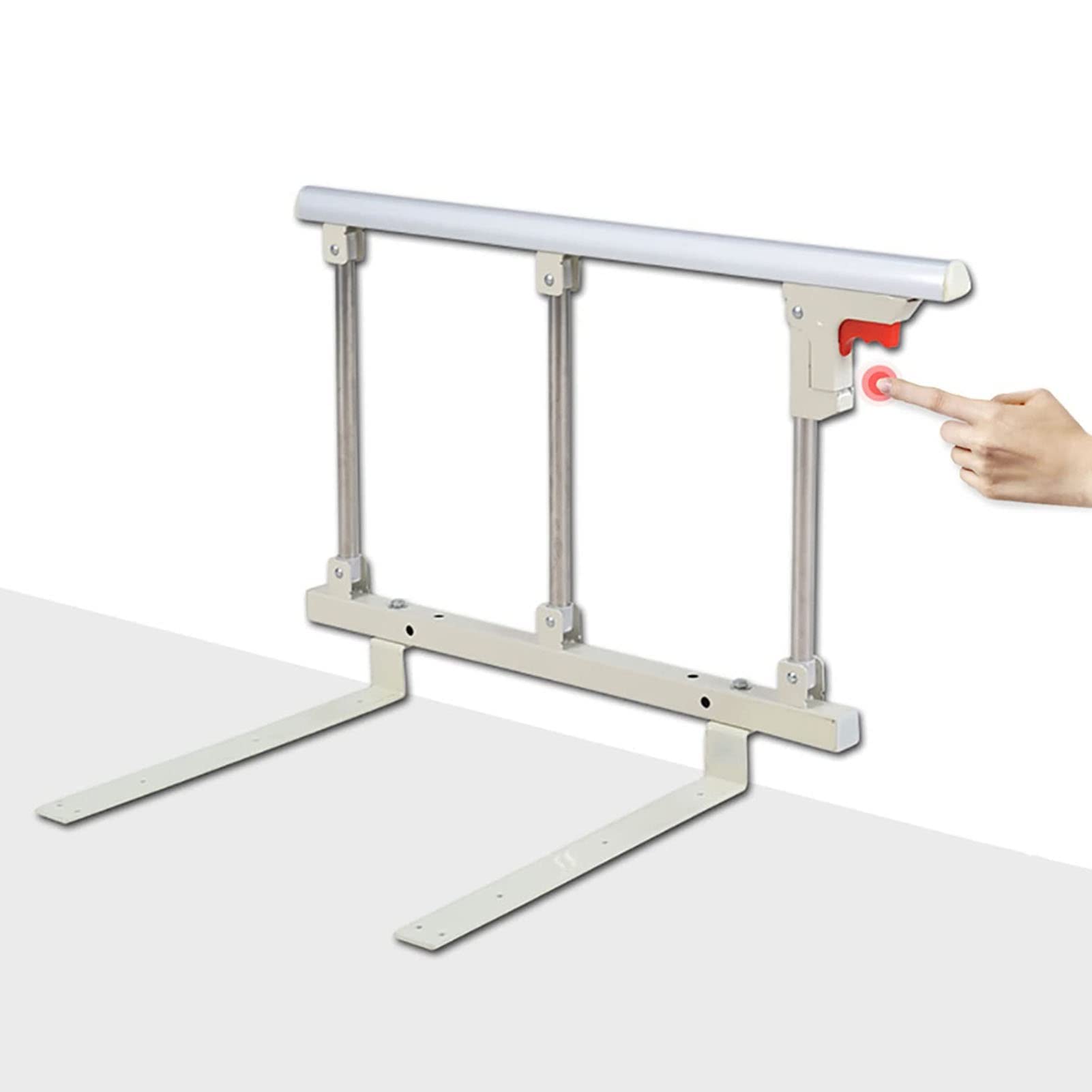 Barandillas de Seguridad para Camas Plegables, fáciles de Montar, barandillas de Cama Plegables para Personas Mayores, Disponibles para la mayoría de los tamaños de Cama, manijas d