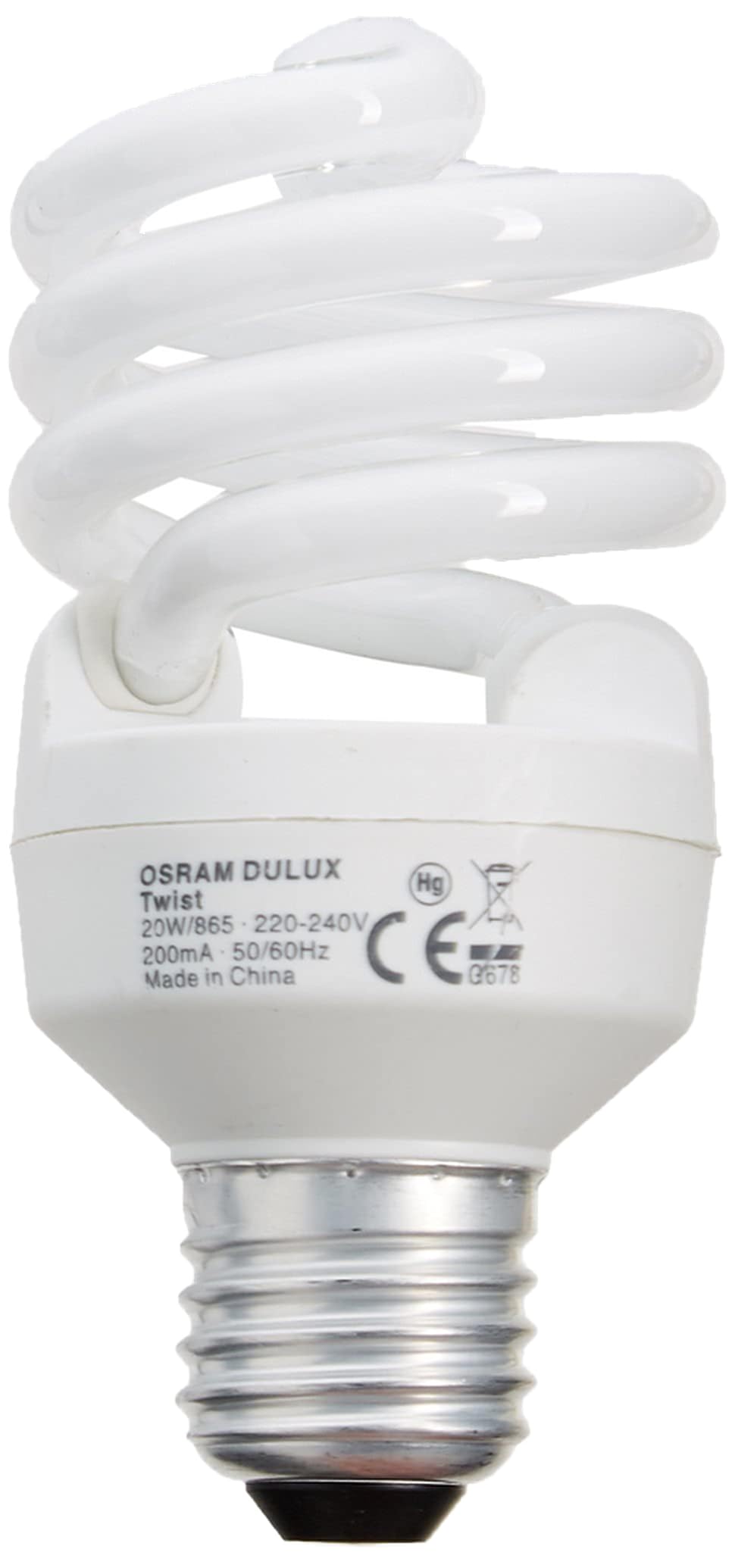 Osram Dulux Mini Twist E27 Fluorescent Bulb 20W 1300lm 865