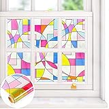 PELÍCULA DE LA VENTANA DE PRIVACIDAD: La vinilo opaca para ventanas puede proteger su privacidad y permanecer igual que el día en su casa. Además, la vinilo para ventanas de privacidad puede bloquear la vista de la mascota desde el exterior si tu mascota se estresa fácilmente, dale a ti y a tus vecinos algo de paz