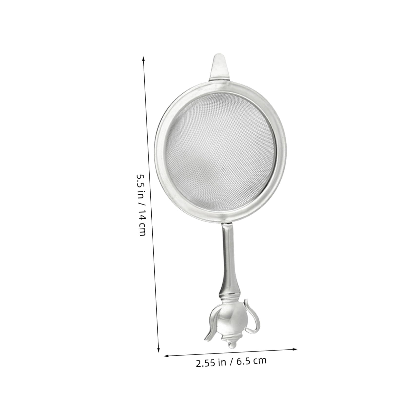Gatuida Infuseur à Thé en Maille 304 Acier Inoxydable Poignée, Passoire Fine Résistante et Non Déformable pour Maison et Bureau