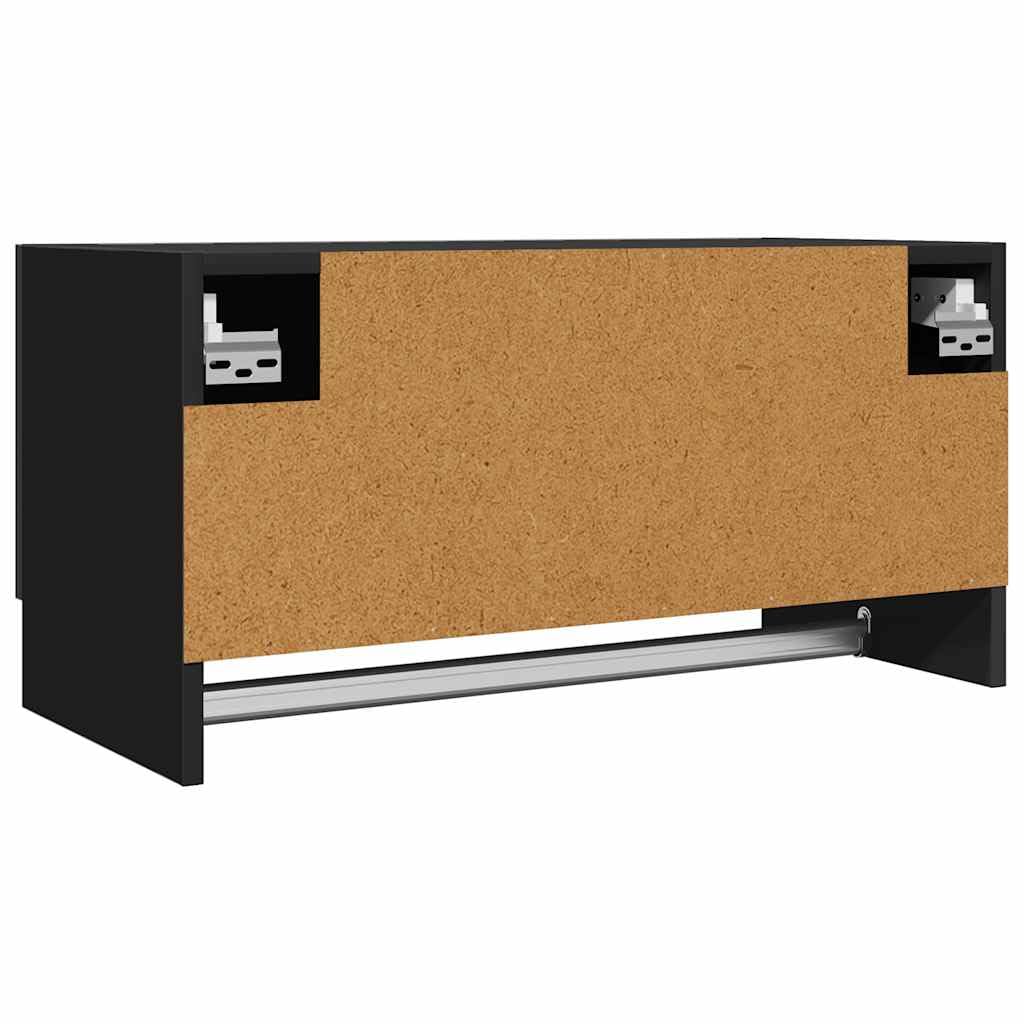 Armadio nero, 70 x 32,5 x 35 cm, in legno con asta appendiabiti e spazio per camera da letto, cameretta dei bambini, corridoio, soluzione versatile per vestiti e biancheria