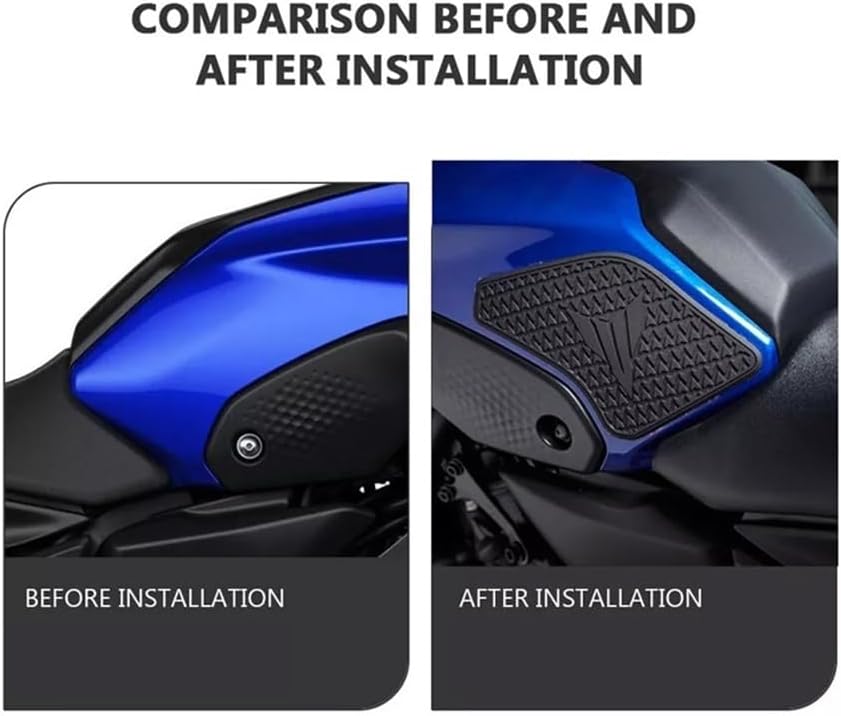 Tank Traction Pad for MT07 MT-07 MT 07 2018 2019 2020 Motorcycle Accessories Side Fuel Tank Stickers Pad Rubber Sticker