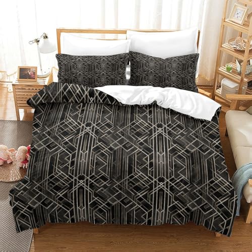 Parure de lit Geisha rouge 200x200 microfibre douce pour lit double - 3