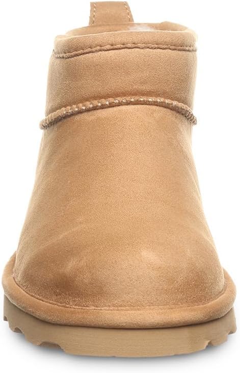 BEARPAW Women's Shorty Vegan Iced Coffee Size 9 | Women's Ankle Boot | Slip On Boot | Comfortable Winter Boot