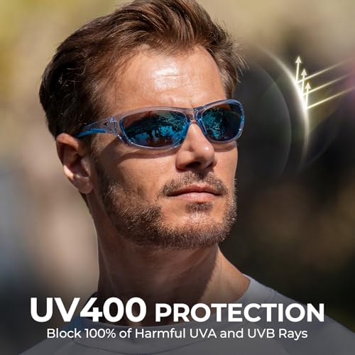 Image of KastKing Hiwassee Polarized Sport Sunglasses for Men and Women, Wrap Sunglasses for Fishing Cycling and Running,UV Protection