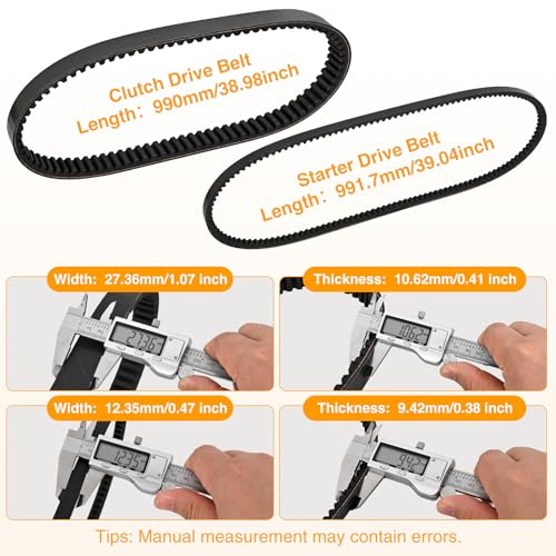 Image of Nilight Drive Belt for Yamaha G2 G5 G14 G16 G29 J55-G6241-00 J55-H1173-00 | Starter Generator Clutch Drive Belt for Yamaha G2 G5 G8 G9 G11 G14 G16 G29 4 Cycle Gas Cart Replace J38-81173-00 JN6-H1173-00