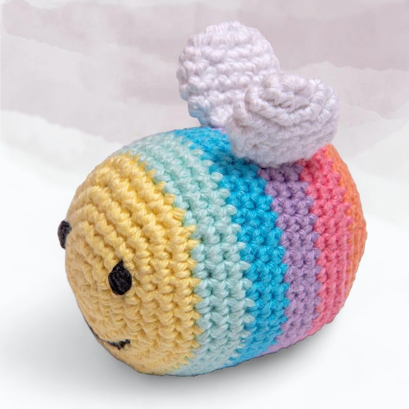 Handmade Crochet Rainbow Bee Toy, Small Size, Representing Indian Art (B0D841W2R5) Amazon Price History, Amazon Price Tracker