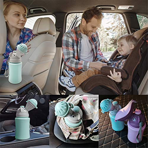 Travel Potty, Portable Elephant Leakproof Urinal Emergency Toilet Pee Bottle Cup Jar for Toddlers Kids Baby Boys and… - Image 7