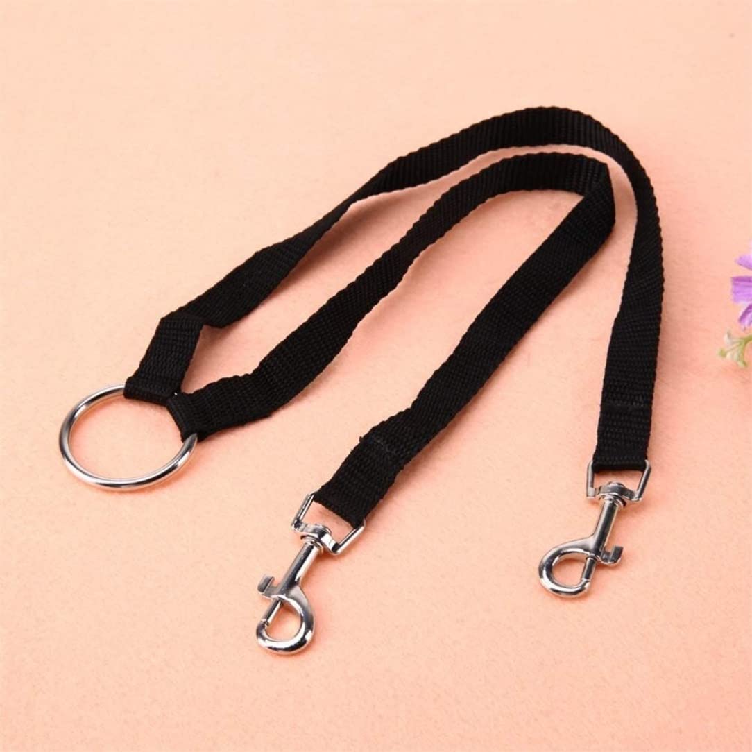 Guinzaglio Per Cani Guinzaglio Per Accoppiatore Per Cani In Nylon Corda Per Trazione Al Guinzaglio Per Due Cani Collare Per Guinzagli Per Cuccioli Guinzaglio Per Cani Regolabile(Black,1.5 * 45cm)