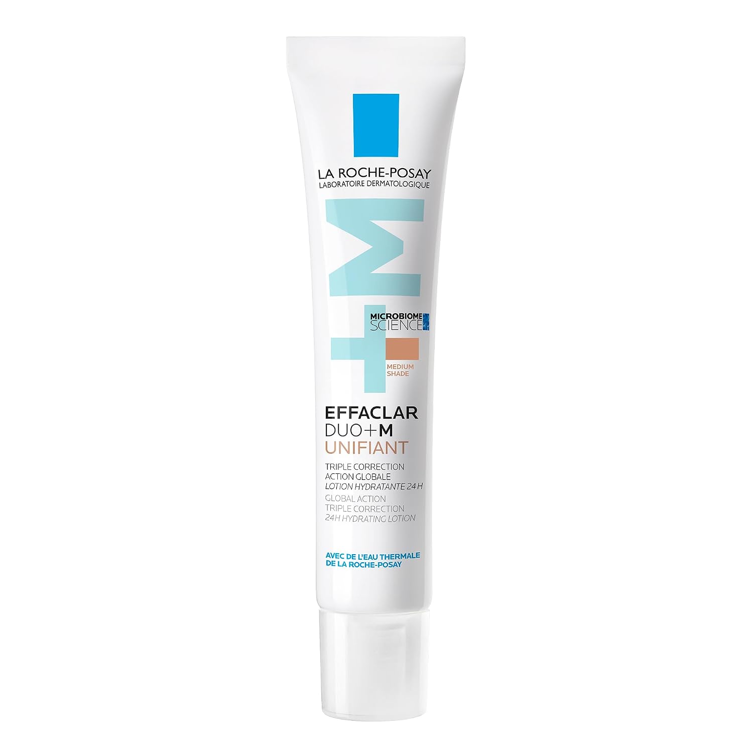 La Roche-Posay Tinted Acne Cream Moisturizer, Effaclar Duo+M Unifiant Acne Cream, Available in 3 Shades. Face Moisturizer for Oily, Acne-Prone Skin, with Niacinamide. Lightweight, Fragrance-Free