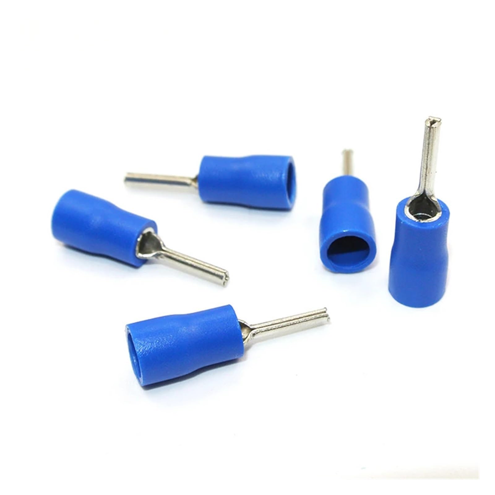 REIUAFWYGV 50pcs 16-14AWG Insulated Pin Terminals Electrical Splice Crimp Connector Auto Wiring