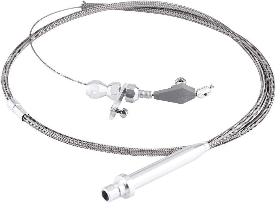 Th350 Throttle Cable, For TH350 Stainless Steel Braided Kick Down Cable Detent Throttle, Throttle Cable Detent Trans
