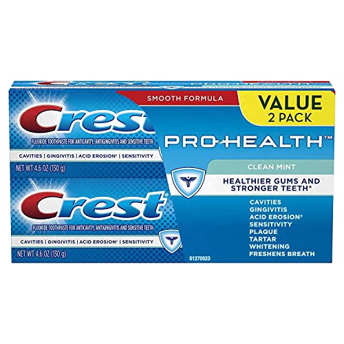 Crest Pro-Health Toothpaste Clean Mint 4.6 oz (Pack of 2)