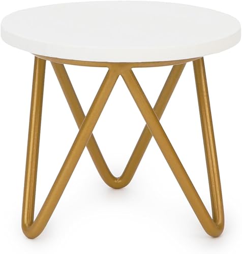 Miniatura 7 de Cutemini Mesa de casa de muñecas a escala 1 6, decoración en miniatura, muebles de casa de muñecas, mini mesa de centro redonda, accesorios para