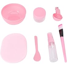 Facial Mask Tool Kit Brush with Comfortable Skin Touch Feeling Spatula 10 in 1 with Bowl Gauge, and Bottles, Easy to Carry Pvc Skin Care Set for Daily Use