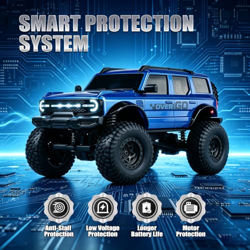 PLAYFLEA RC Rock Crawler with Dual Batteries