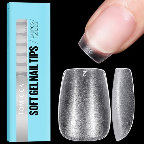 TOMICCA Extra Short Coffin Nail Tips