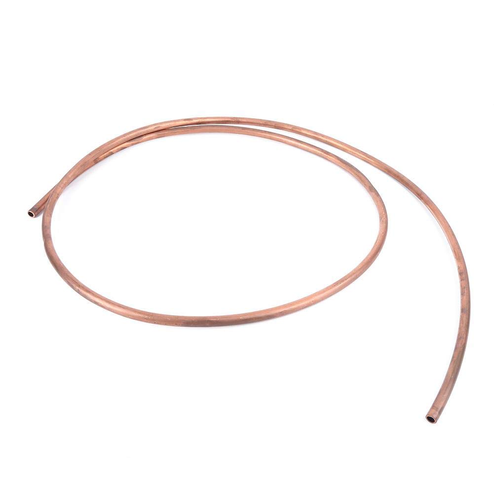 Tubo de cobre suave de 2M Tubo de cobre Tubo de bobina suave OD 10 mm ID 8 mm C1100 T2 para refrigerador de aire acondicionado
