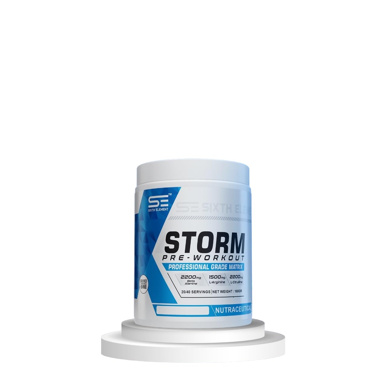 SIXTH ELEMENT Storm Pre-Workout Powder with Caffeine, Creatine Monohydrate, Citrulline, Beta-Alanine, Explosive Muscle Pump, Increased Endurance, Pre Workout For Men & Women (40 Servings) (B0CXXMHNY5) Amazon Price History, Amazon Price Tracker